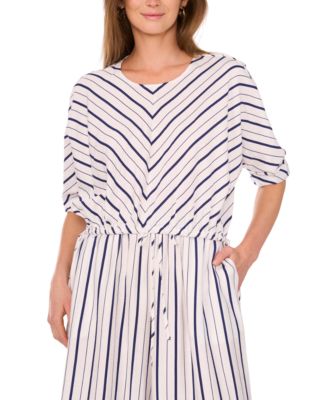 Sam & Jess - Women's Drawstring-Hem Puff-Sleeve Top