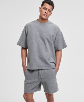 Mode of One - Men's Oversized-Fit Textured Sweatshirt