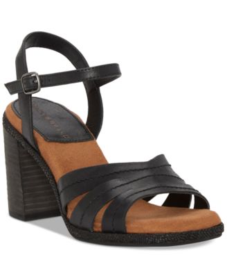 Lucky Brand - Women's Fanesa Strappy Block-Heel Dress Sandals