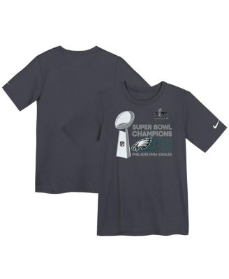 Nike - Preschool Anthracite Philadelphia Eagles Super Bowl LIX Champions Locker Room Trophy Collection T-Shirt