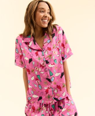Macy's - Flower Show Women's Printed Short-Sleeve Pajama