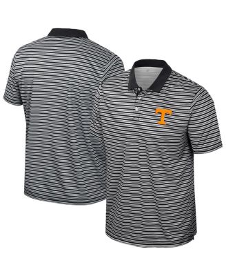 Colosseum - Men's Black Tennessee Volunteers Striped Polo