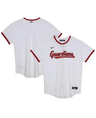 Nike - Preschool White Cleveland Guardians Home Blank Replica Jersey