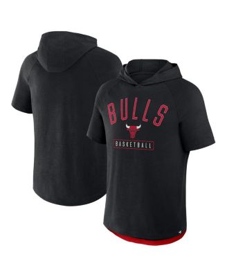 Fanatics - Men's&nbsp;Black Chicago Bulls Pass Legend Hooded T-Shirt