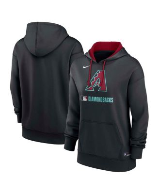 Nike - Women's Black Arizona Diamondbacks Authentic Collection Performance Pullover Hoodie