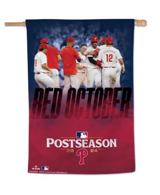 Wincraft - Philadelphia Phillies 2024 MLB Postseason Red October 28" x 40" One-Sided Vertical Banner