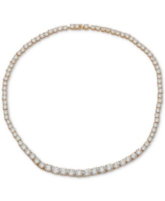 Anne Klein - Crystal Tennis Style 16" Collar Necklace