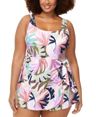Raisins Curve - Trendy Plus Size Calabria Swim Dress