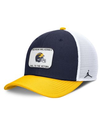 Jordan - Men's Navy/Maize Michigan Wolverines Rise Adjustable Trucker Hat