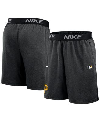 Nike - Men's Black Pittsburgh Pirates Authentic Collection Performance Knit Shorts