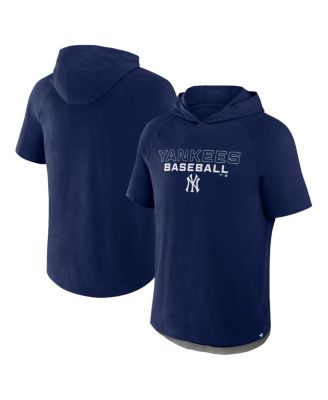 Fanatics - Men's Navy New York Yankees Clubhouse Optimal Play Raglan Short Sleeve Pullover Hoodie