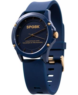 SPGBK Watches - Unisex Smith Blue Silicone Strap Watch 44mm