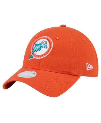 New Era - Women's Orange Miami Dolphins Throwback Main Core Classic 2.0 9TWENTY Adjustable Hat