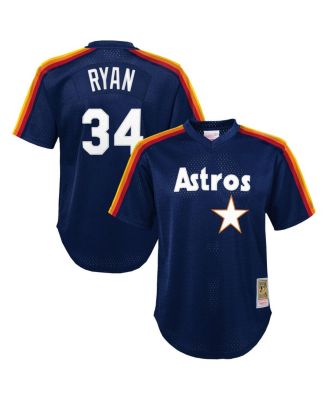 Mitchell & Ness - Toddler Nolan Ryan Navy Houston Astros Throwback Mesh Batting Practice Jersey