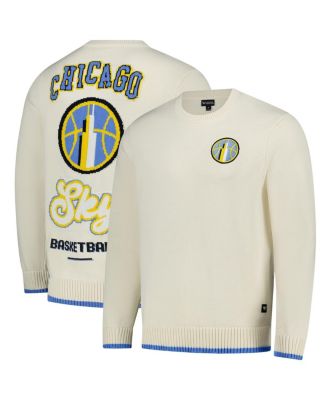 The Wild Collective - Men's and Women's Cream Chicago Sky Jacquard Pullover Sweater