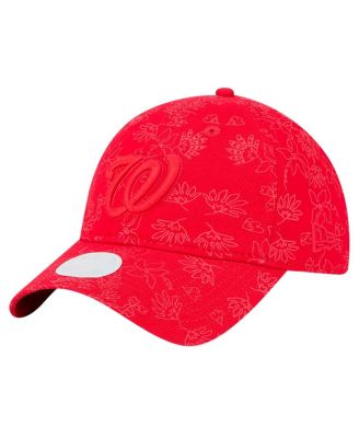 New Era - Women's Red Washington Nationals Tonal Floral 9TWENTY Adjustable Hat