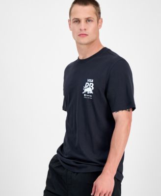 Hugo Boss - Men's Core Fanwear Relaxed Fit Short Sleeve Crewneck Graphic T-Shirt