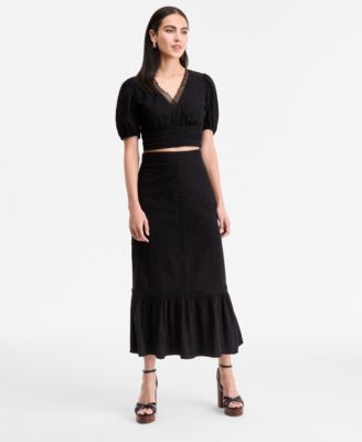I.N.C. International Concepts - Women's Lace-Trim Maxi Skirt