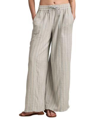 Lucky Brand - Women's Striped Cotton Gauze Drawstring Pants