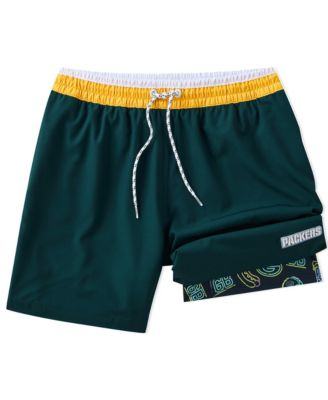 Chubbies - Men's 5.5" Dark Green Green Bay Packers Lined Classic Swim Trunks
