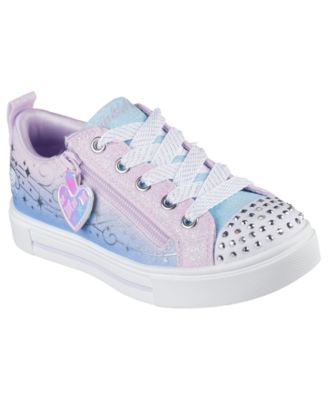 Skechers - Toddler Girls Twinkle Toes: Twinkle Sparks - Heart Charm Light-Up Casual Sneakers from Finish Line