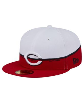 New Era - Men's Red/White Cincinnati Reds Paint Stroke 59FIFTY&nbsp;Fitted Hat