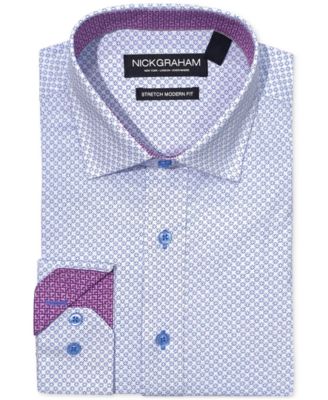 Nick Graham - Men's Four-Leaf Clover Dress Shirt