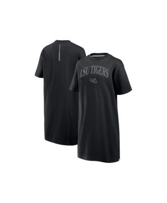 Fanatics - Women's Black LSU Tigers Elements Go Tri-Blend T-Shirt Dress