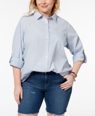 Tommy Hilfiger - Plus Size Cotton Utility Shirt