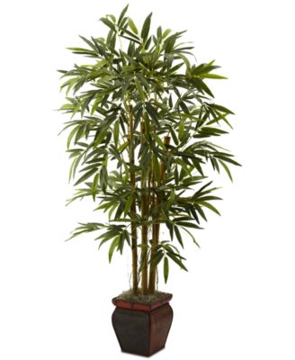 Nearly Natural - 5.5' Artificial Bamboo Tree in Decorative Planter