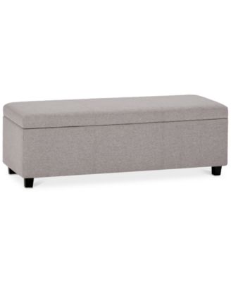 Simpli Home - Easton Storage Bench, Quick Ship