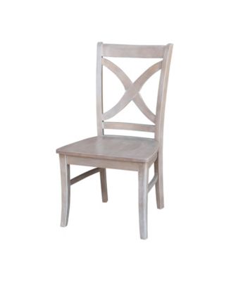 International Concepts - Cosmo Chair - Washed Finish, Set of 2