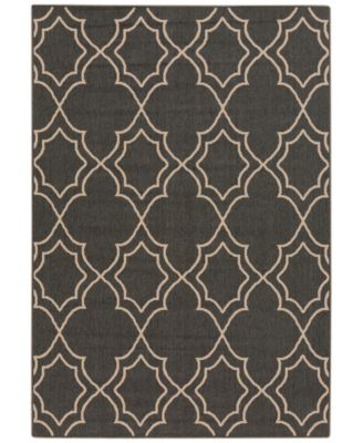 Livabliss - Alfresco ALF-9590 Black 3' x 5'6" Area Rug
