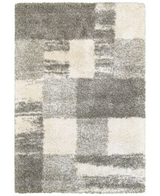 Oriental Weavers - Henderson Shag 5502H Ivory/Gray 7'10" x 10'10" Area Rug
