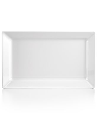 Q Squared - Large White Melamine Rectangular Platter