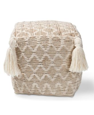 Furniture - Noland Pouf Ottoman, Quick Ship