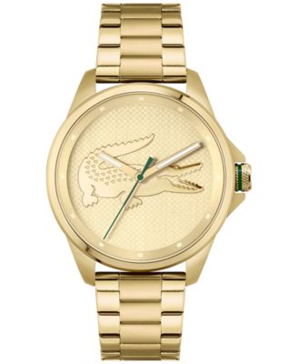 Lacoste - Men's Le Croc Gold-Tone Bracelet Watch 43mm