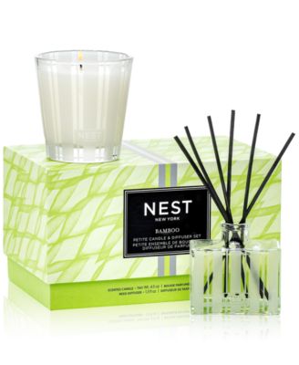 NEST New York - 2-Pc. Bamboo Petite Candle & Diffuser Set