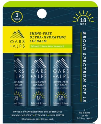 Oars + Alps - Oars + Alps 3-Pc. Island Lime Shine-Free Lip Balm SPF 18 Set