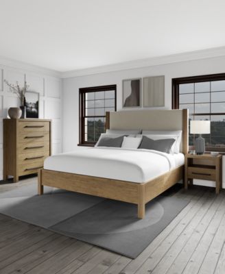 Furniture - Davie Queen 3-Pc. Bedroom Set (Upholstered Bed, Chest & 1-Drawer Nightstand)