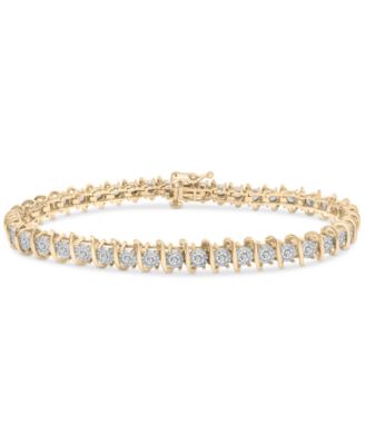 Macy's - Diamond Tennis Bracelet (2 ct. t.w.) in 10k Gold