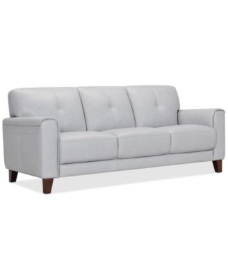 Furniture - Ashlinn 85" Pastel Leather Sofa