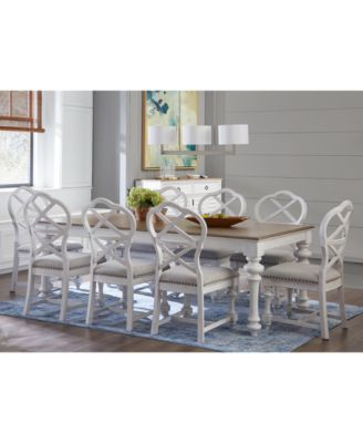 Furniture - Mandeville 9 Pc. Dining Set (Rectangular Table & 8 X-Back Chairs)