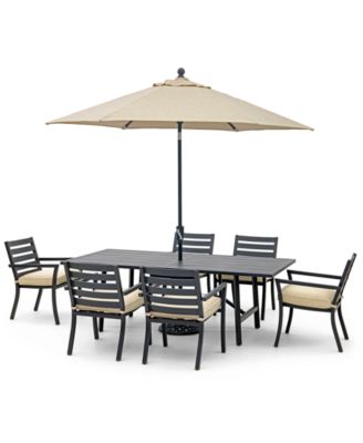 Agio - Astaire Outdoor 7-pc Dining Set (84x42" table + 6 dining chairs)