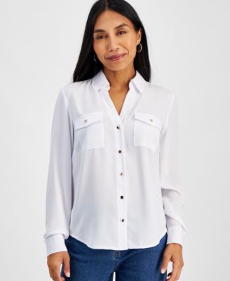 I.N.C. International Concepts - Petite Utility Shirt, Created For Macy's