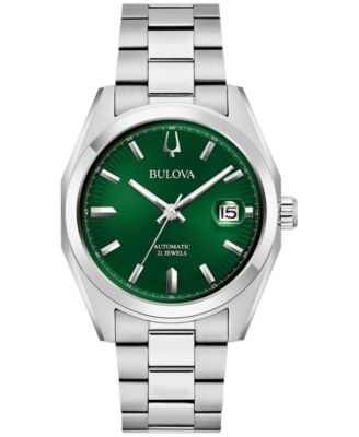 Bulova - Men's Automatic Surveyor Stainless Steel Bracelet Watch 39mm