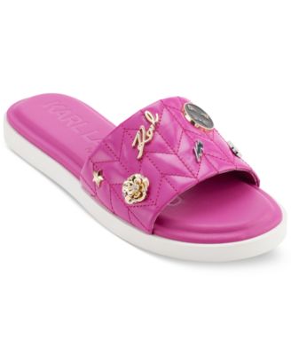 KARL LAGERFELD PARIS - Carenza Flat Slide Sandals