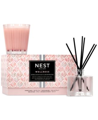 NEST New York - 2-Pc. Himalayan Salt & Rosewater Petite Candle & Diffuser Set