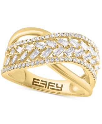 EFFY Collection - Diamond Sculptural Band Ring (1/2 ct. t.w.) in 14k Gold