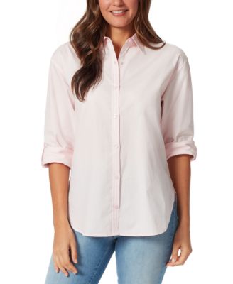 Gloria Vanderbilt - Petite Amanda Cotton Button-Front Shirt